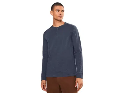 Prana Ronnie Henley Ii Men's Clothing Nautical: Sm, Cotton/polyester In Blue