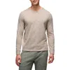 Prana Ronnie Ii Henley T-shirt In Brown