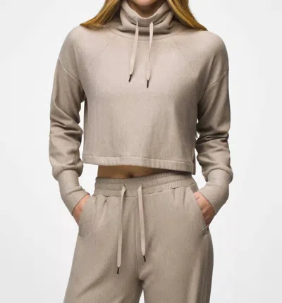 Prana Sacred Space Pullover In At Lait Heather In White