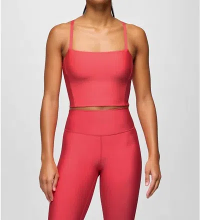 Prana Sculpt Adjustable Cami Top In Rose Fire In Pink