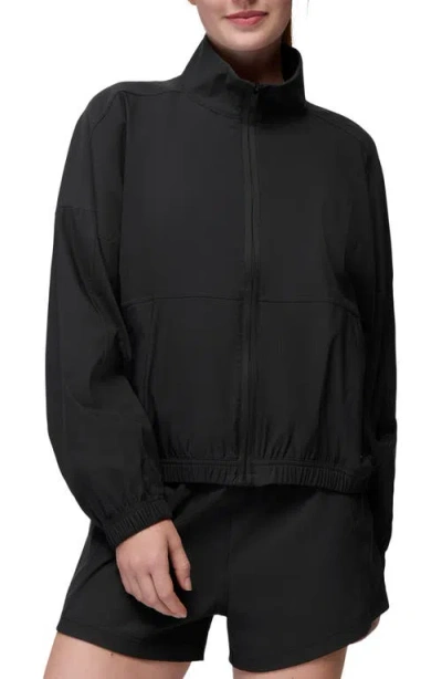 Prana Send Off Crop Jacket In Black