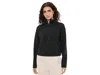 Prana Shea Soft Relaxed Half Zip Pullover In Black