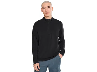 Prana Shea Soft 1/4 Zip Men's Sweatshirt Black: Sm, Modal/polyester/spandex