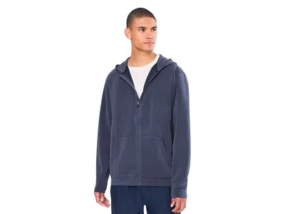 Prana Shea Soft Full Zip Hoodie Men's Sweatshirt Nautical: Xl, Modal/polyester/spandex In Blue