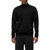 Prana Shea Soft Quarter Zip Pullover In Black