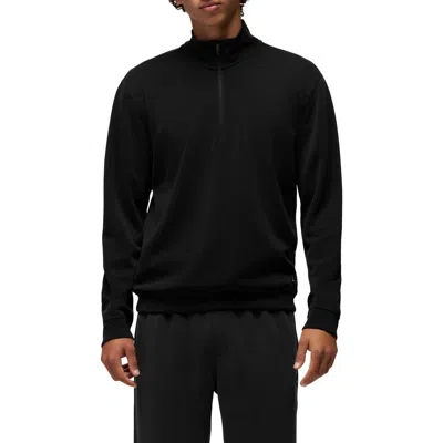 Prana Shea Soft Quarter Zip Pullover In Black