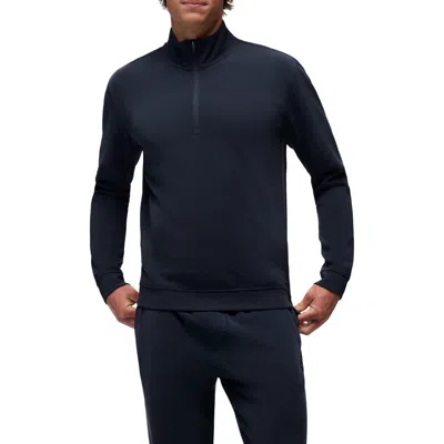Prana Shea Soft Quarter Zip Pullover In Nautical