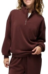 Prana Shea Soft Relaxed Half Zip Pullover In Multi