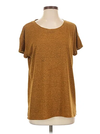 Pre-owned Prana Short Sleeve T-shirt In Brown