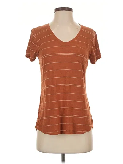 Pre-owned Prana Short Sleeve T-shirt In Brown
