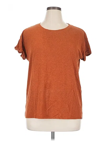 Pre-owned Prana Short Sleeve T-shirt In Brown