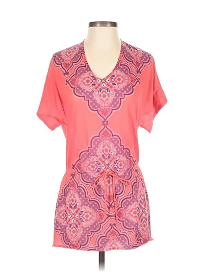 Pre-owned Prana Short Sleeve T-shirt In Pink