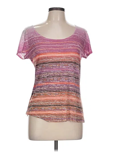 Pre-owned Prana Short Sleeve T-shirt In Pink