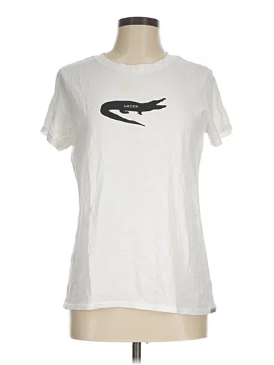 Pre-owned Prana Short Sleeve T-shirt In White