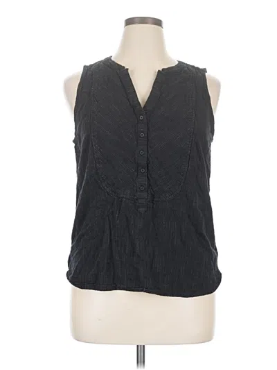 Pre-owned Prana Sleeveless Blouse In Black
