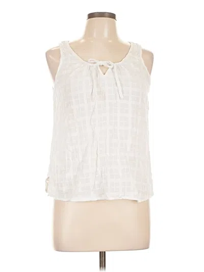 Pre-owned Prana Sleeveless Blouse In White