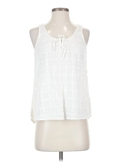 Pre-owned Prana Sleeveless Blouse In White