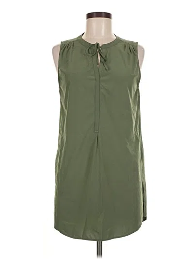 Pre-owned Prana Sleeveless Button Down Shirt In Green