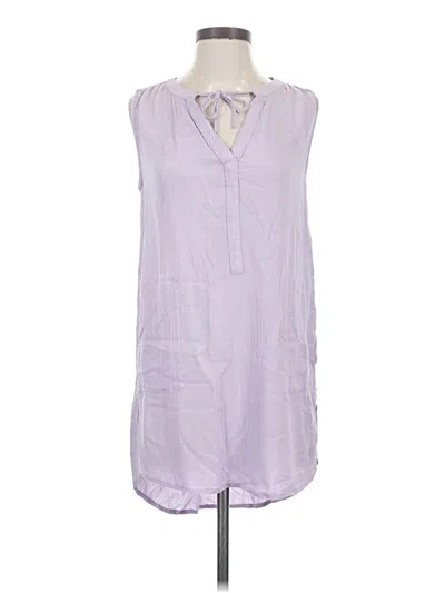 Pre-owned Prana Sleeveless Button Down Shirt In Purple