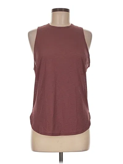 Pre-owned Prana Sleeveless Top Burgundy Halter Neckline Tops