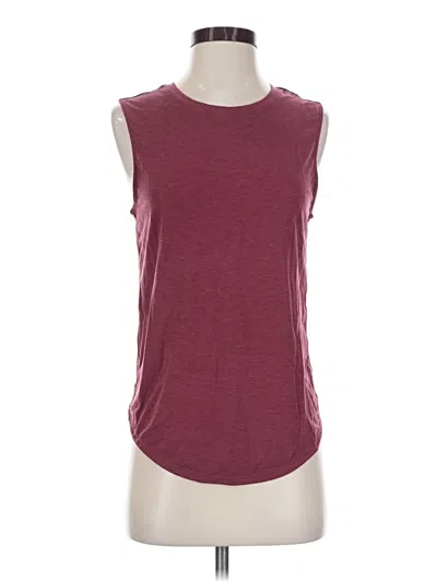 Pre-owned Prana Sleeveless Top Burgundy Scoop Neck Tops