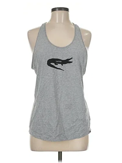 Pre-owned Prana Sleeveless Top Gray Halter Neckline Tops