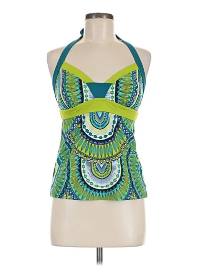 Pre-owned Prana Sleeveless Top Green Halter Neckline Tops
