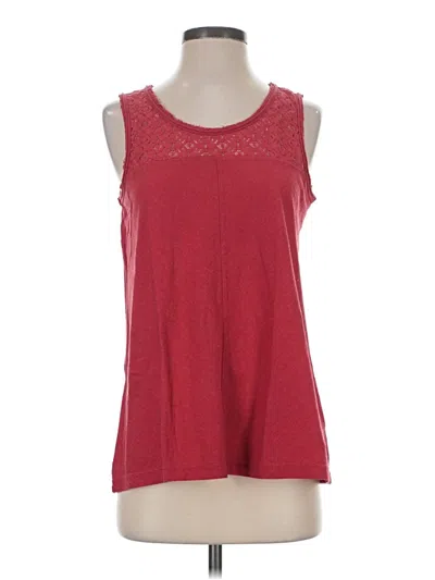 Pre-owned Prana Sleeveless Top Red Scoop Neck Tops