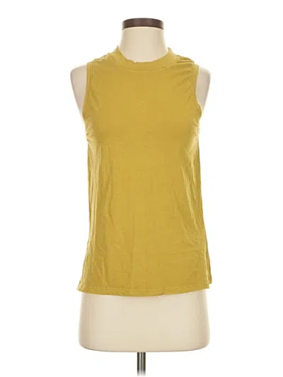 Pre-owned Prana Sleeveless Top Yellow Crew Neck Tops