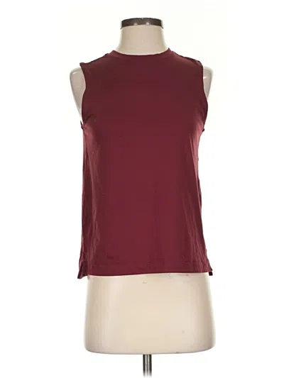 Pre-owned Prana Sleeveless T-shirt In Burgundy