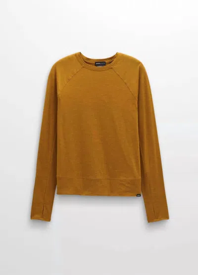 Prana Sol Searcher Long Sleeve Top In Spiced In Brown