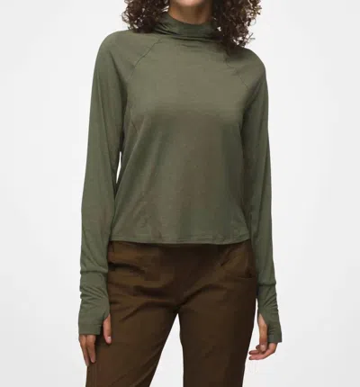 Prana Sol Searcher Sun Hoodie In Rye Green