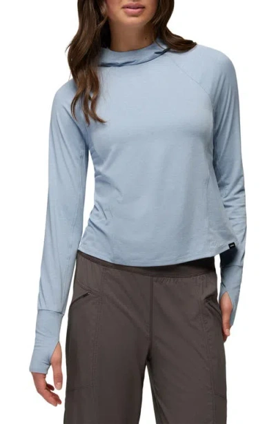 Prana Sol Searcher Upf 50 Sun Hoodie In Glacier Skies