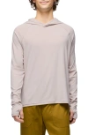 Prana Sol Shade Long Sleeve Performance Hoodie In Almond
