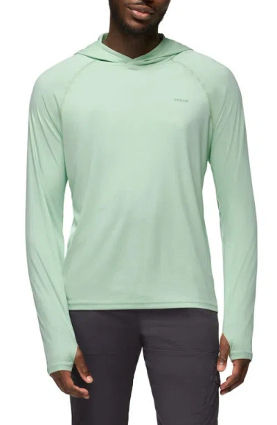Prana Sol Shade Long Sleeve Performance Hoodie In Bio Mint