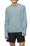Prana Sol Shade Long Sleeve Performance Hoodie In Saltwater