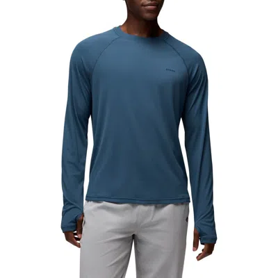Prana Sol Shade Long Sleeve Performance T-shirt In Blue
