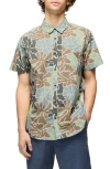 Prana Stimmersee Short Sleeve Button-up Shirt In Canvas Boogie Bloom