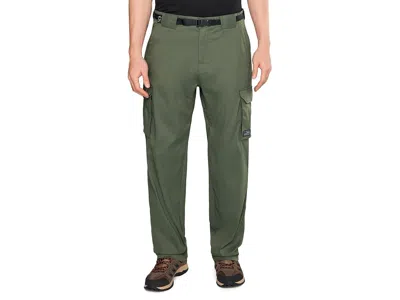 Prana Stretch Zion Cargo Relaxed Men's Casual Pants Spruce: 34 32, Elastane/nylon In Green