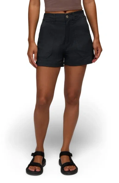 Prana Stretch Zion Cargo Shorts In Black