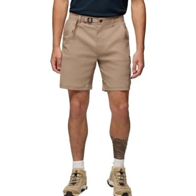 Prana Stretch Zion Cargo Shorts Mens Sandbar Flat Front Belted Waist Gbo602 In Brown