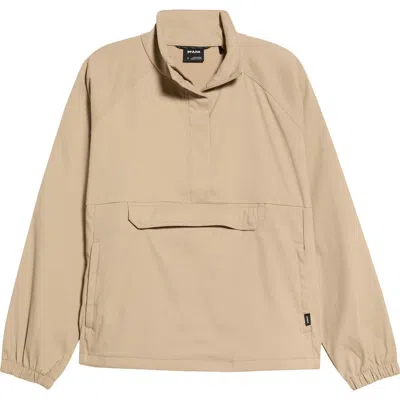 Prana Stretch Zion Half Zip Popover In Neutral