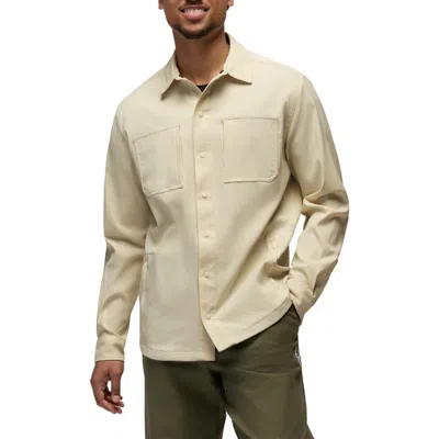 Prana Stretch Zion Long Sleeve Button-up Shirt In Neutral
