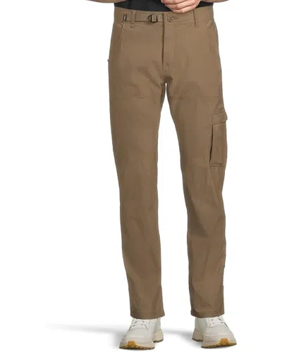 Prana Stretch Zion Pants Men's Brown Belted Waist Straight Leg Jdm1920