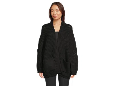 Prana Sunday River Long Cardigan In Black