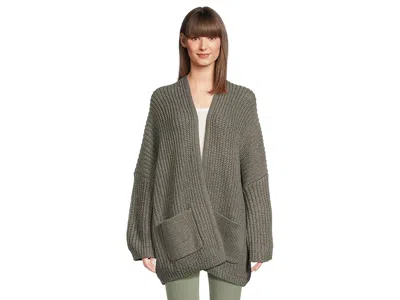 Prana Sunday River Long Cardigan In Green