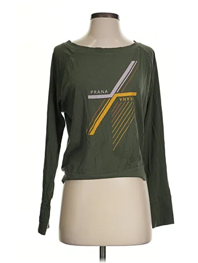 Pre-owned Prana Sweatshirt In Green