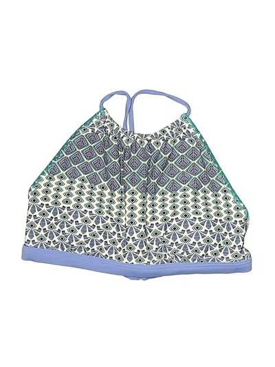 Pre-owned Prana Swimsuit Top Blue Swimwear