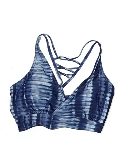 Pre-owned Prana Swimsuit Top Blue Swimwear