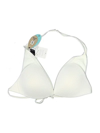 Pre-owned Prana Swimsuit Top Ivory Swimwear In White